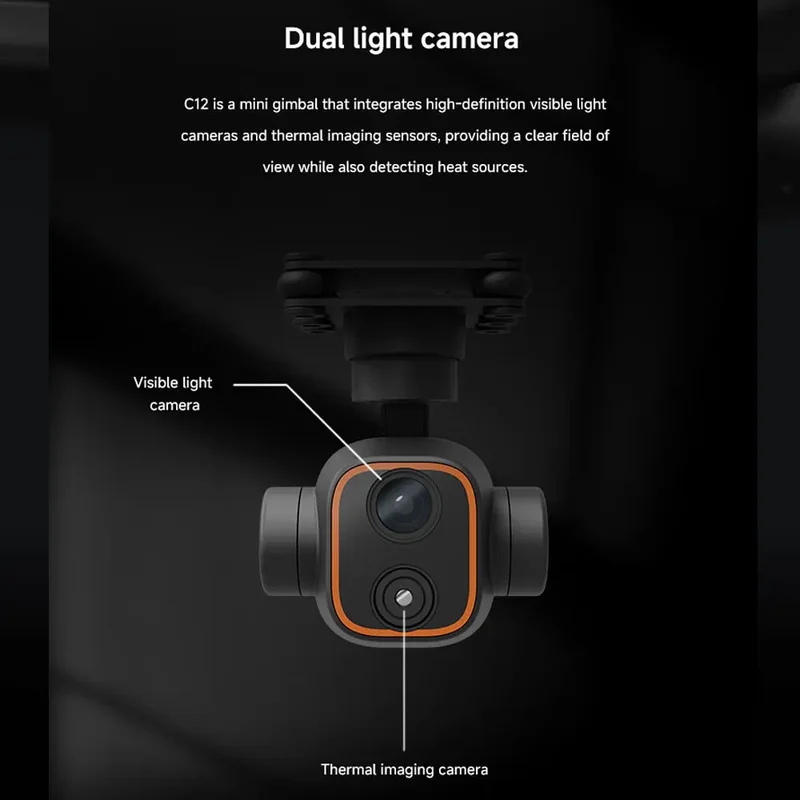 Kamera Drone Skydroid C12 2K H - Thermal Imager Drone Gimbal ulasan dan harga