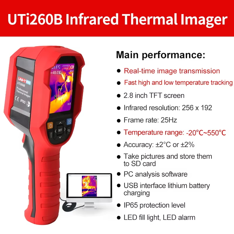 Kamera Termal Inframerah UNI-T - Thermal Imaging Camera 256X192 ulasan dan harga